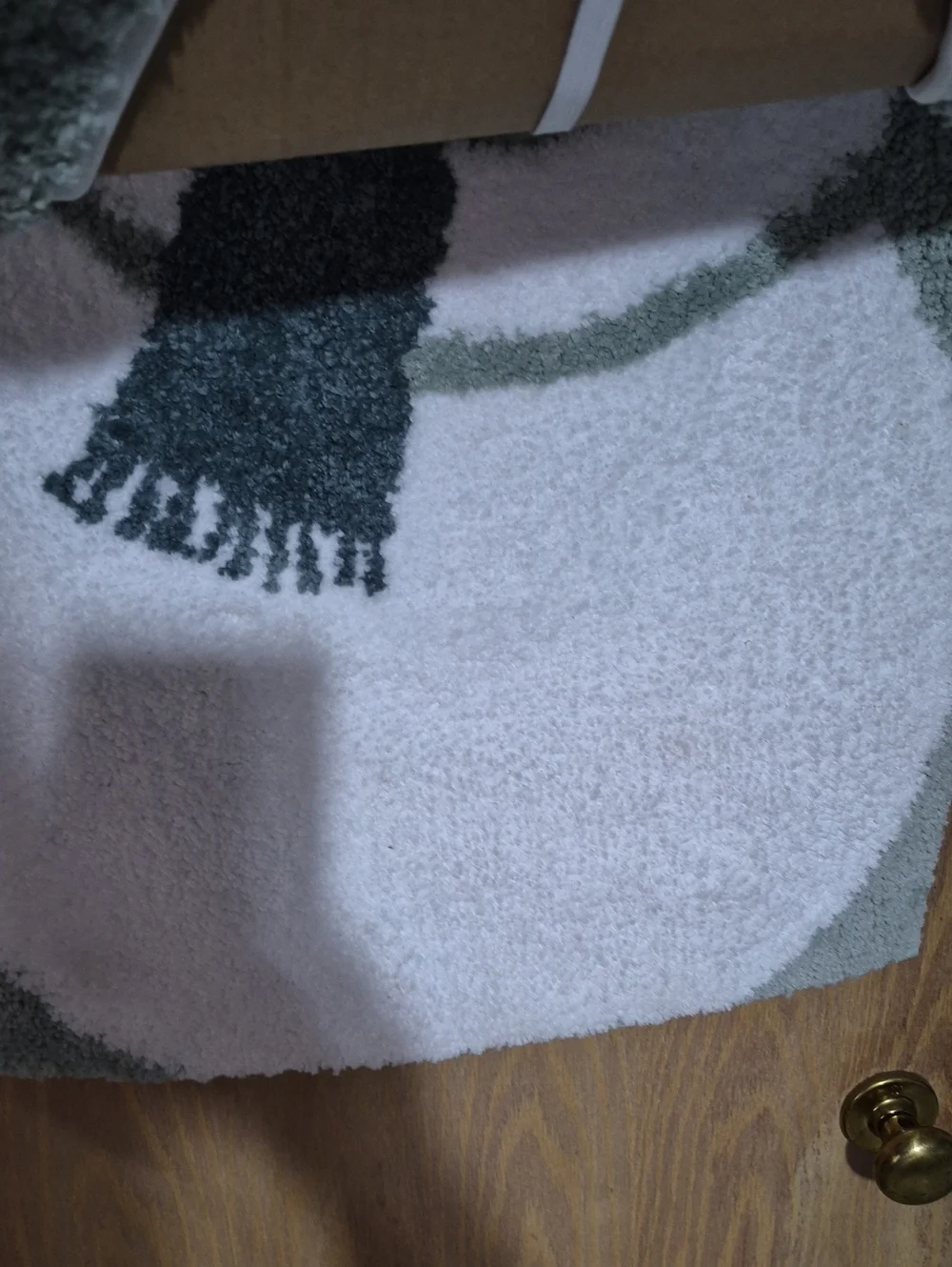 New Snowman Bath Rug Set - White and Gray Holiday Bathroom Accent